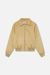 Suede Camel Raw Jacket