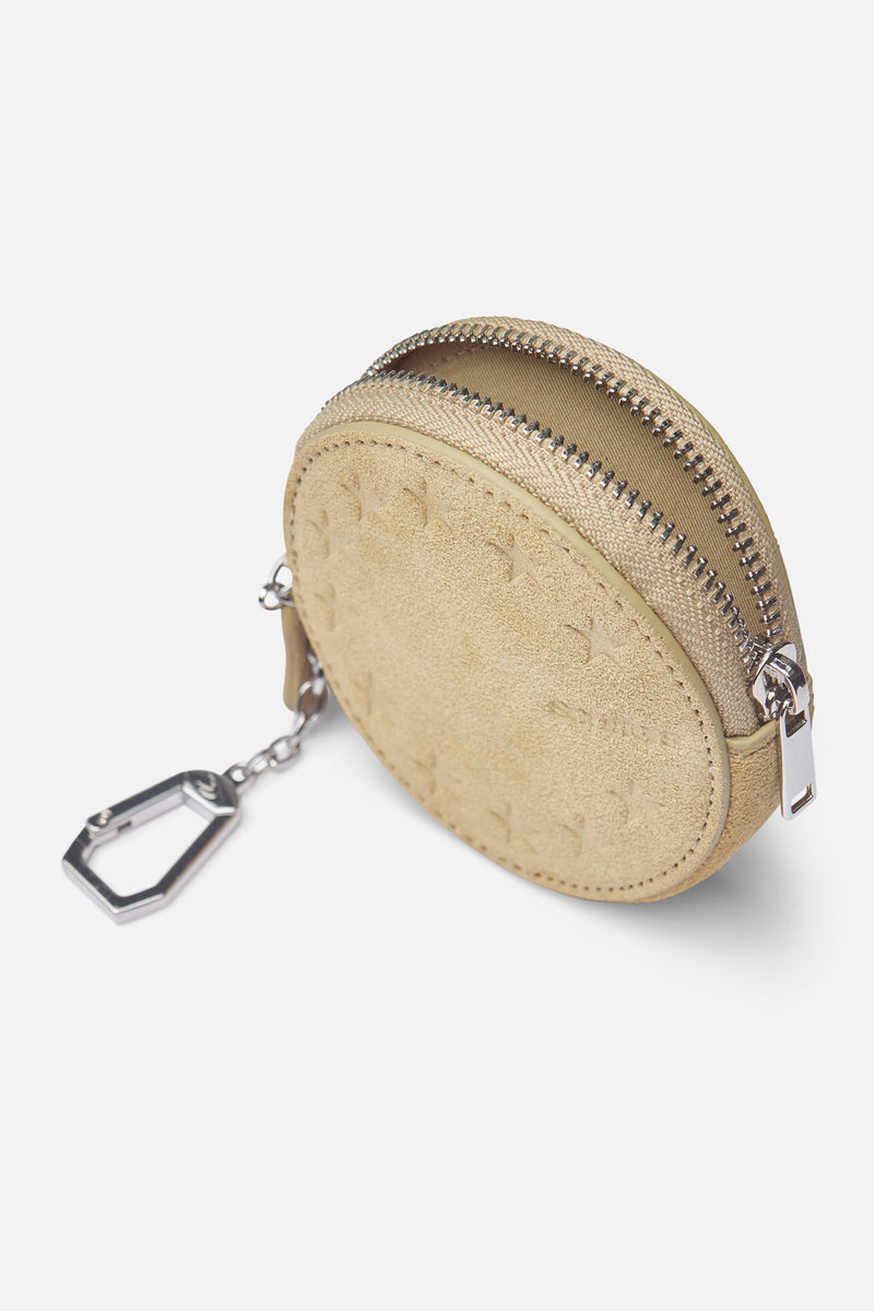 Suede Ecru Keychain Wallet – Scuffers