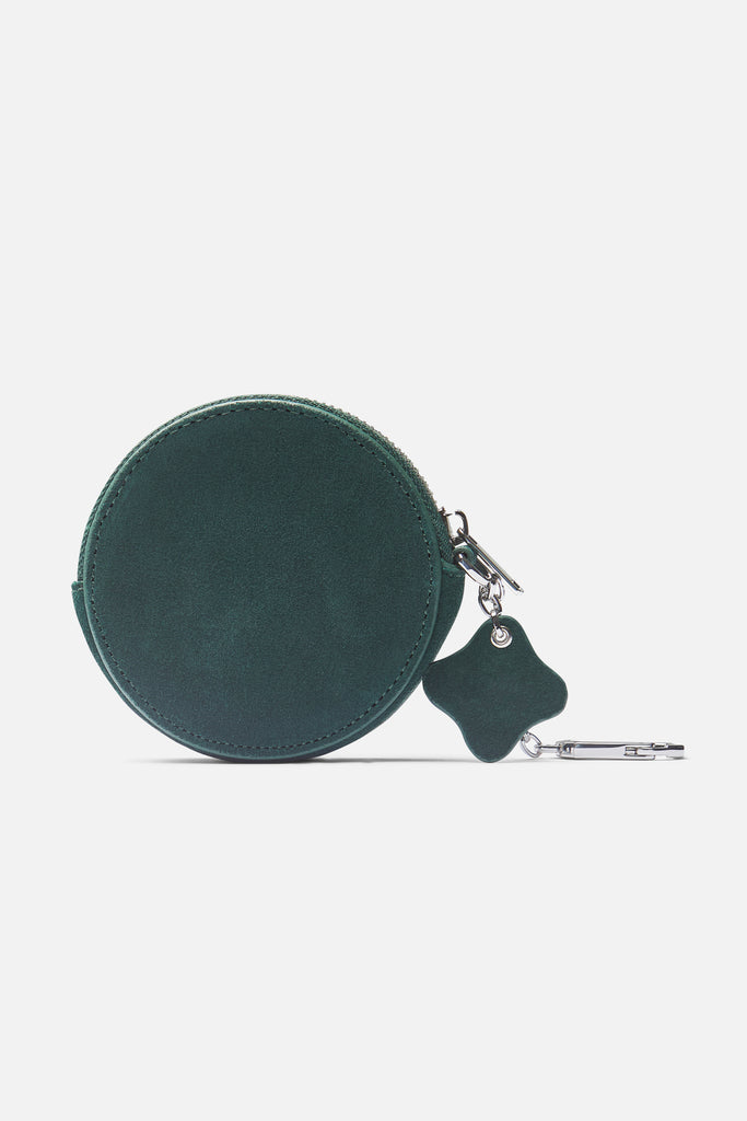 Suede Green Keychain Wallet
