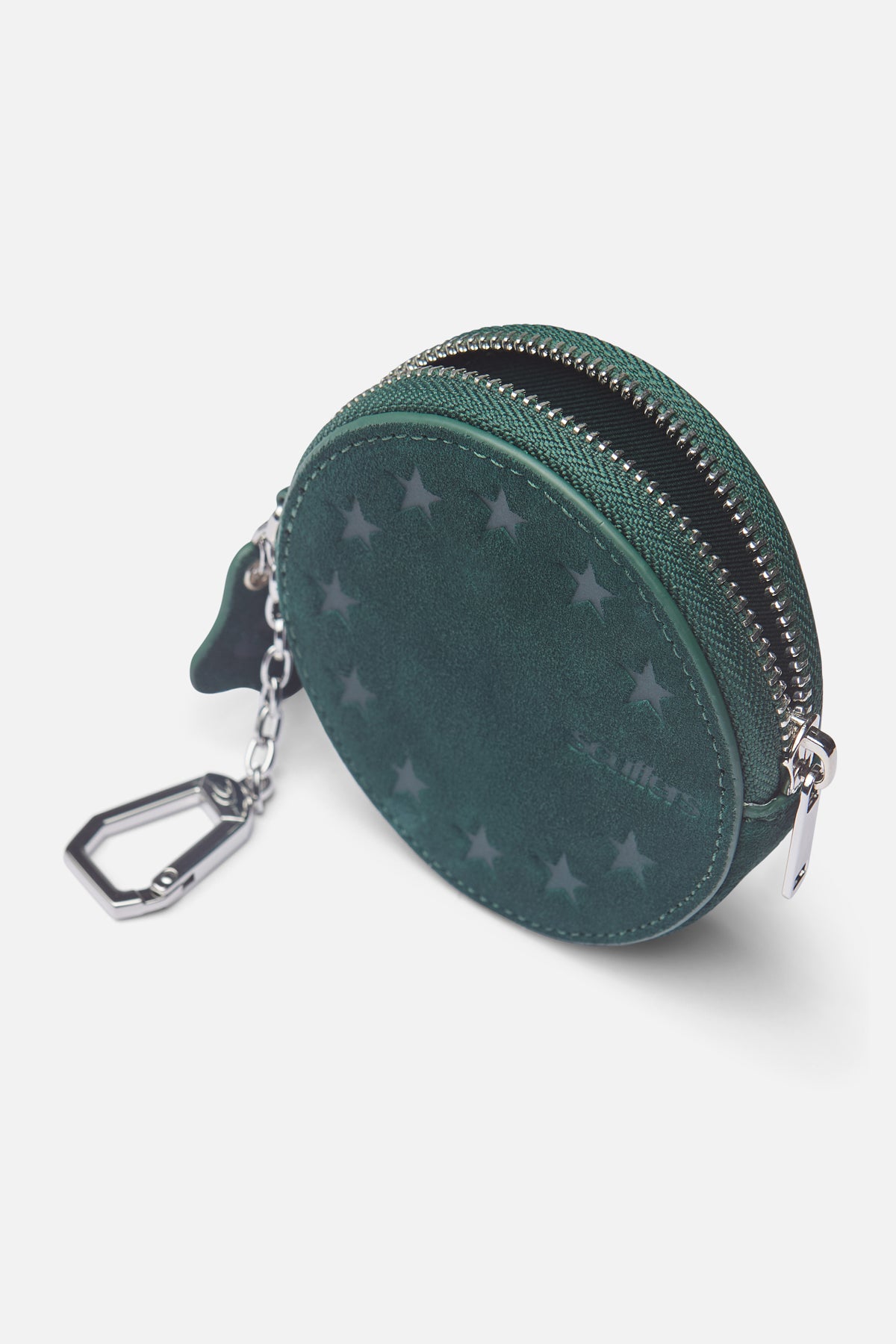 Suede Green Keychain Wallet