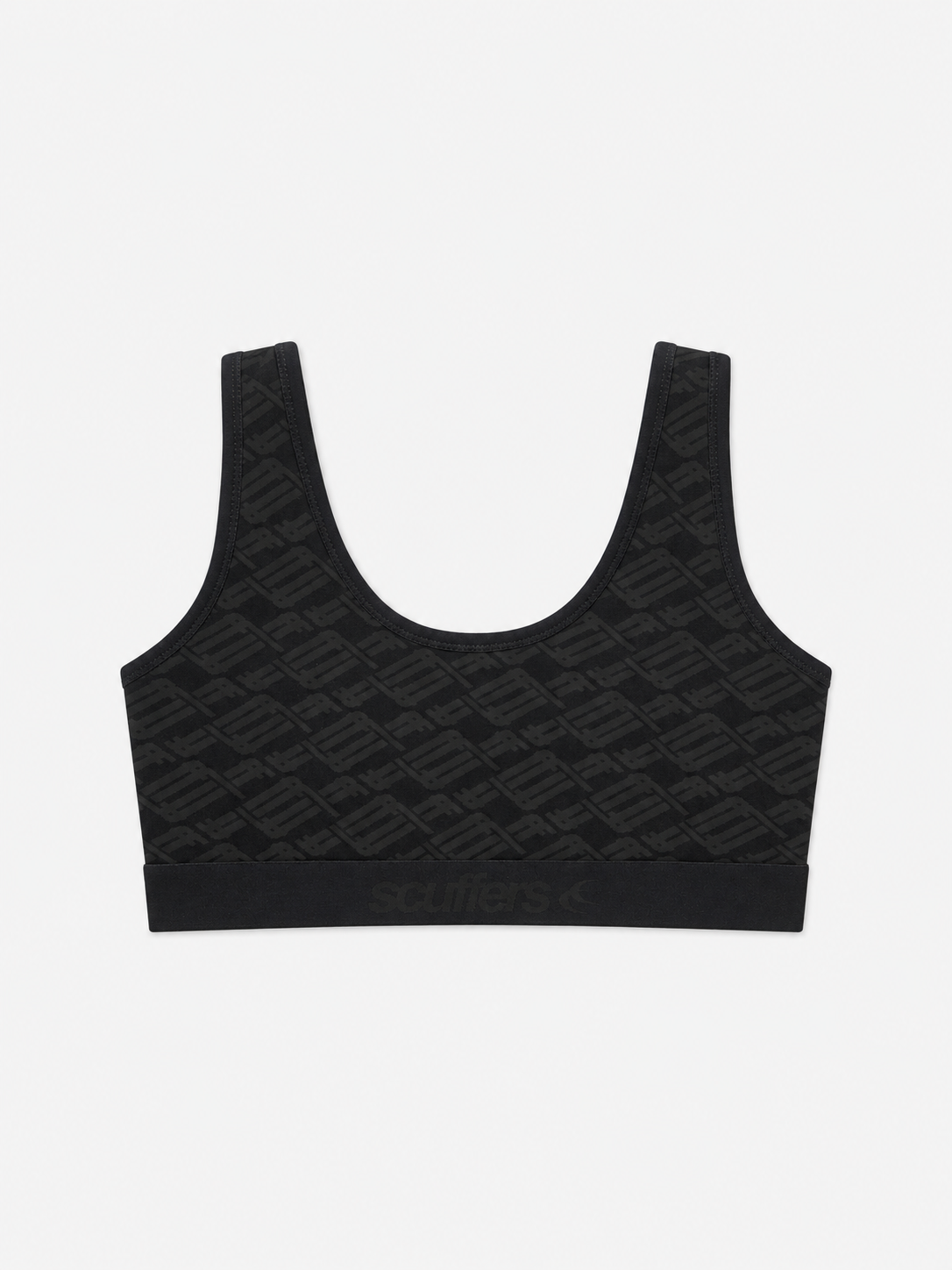 Monogram Black Underwear Top