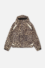 Taxidermy Brown Leopard Windbreaker