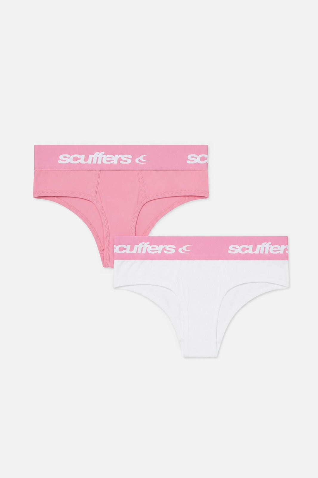 Basic White & Pink Shorties