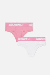 Basic White & Pink Shorties
