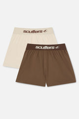 Bandit Ecru & Brown Underwear Pack