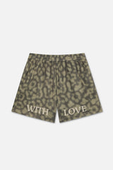 Withlove Leopard Mesh Shorts