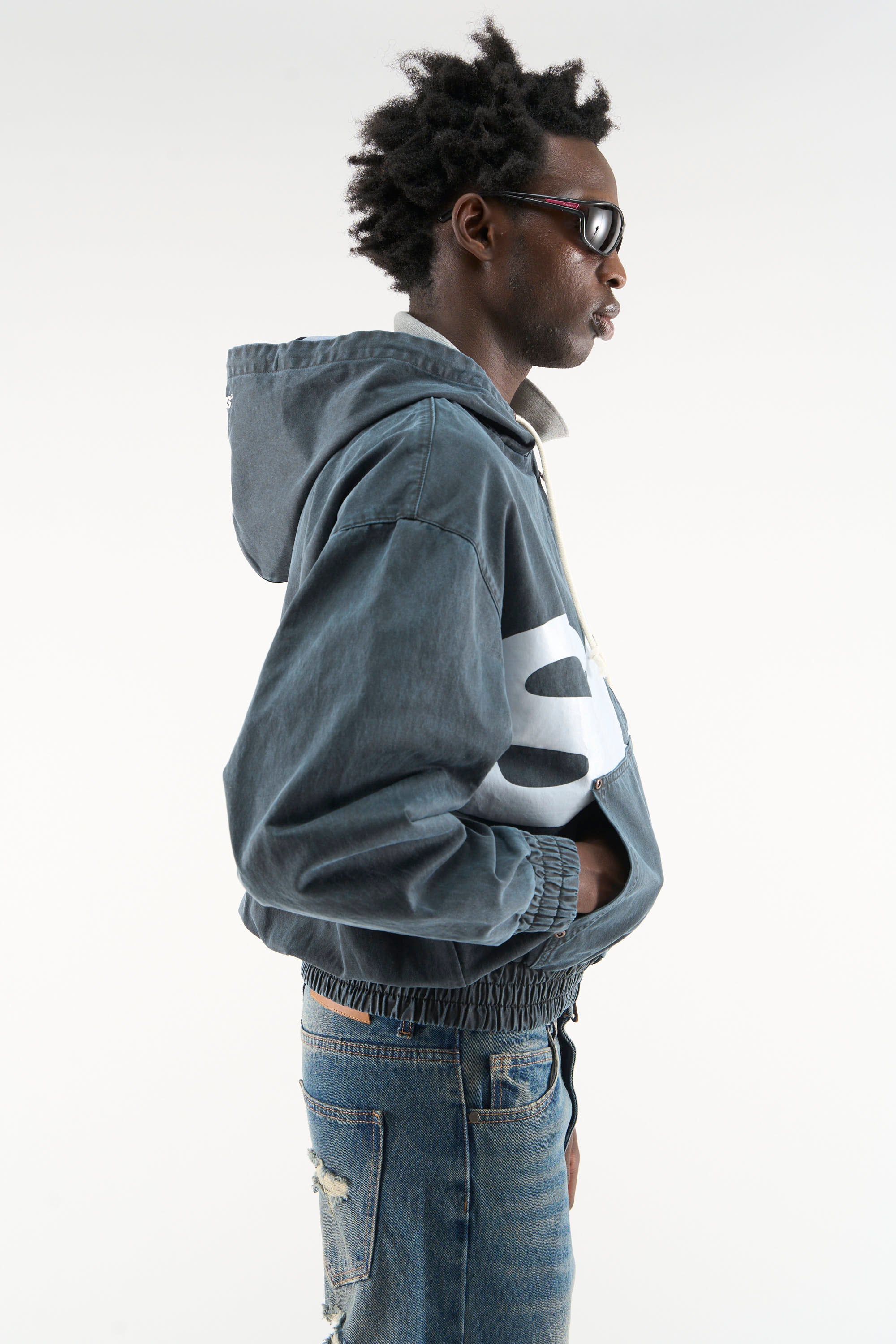 トップス Scuffers Grand Slam Zipped hoodie Grand Slam Navy Jacket – Scuffers