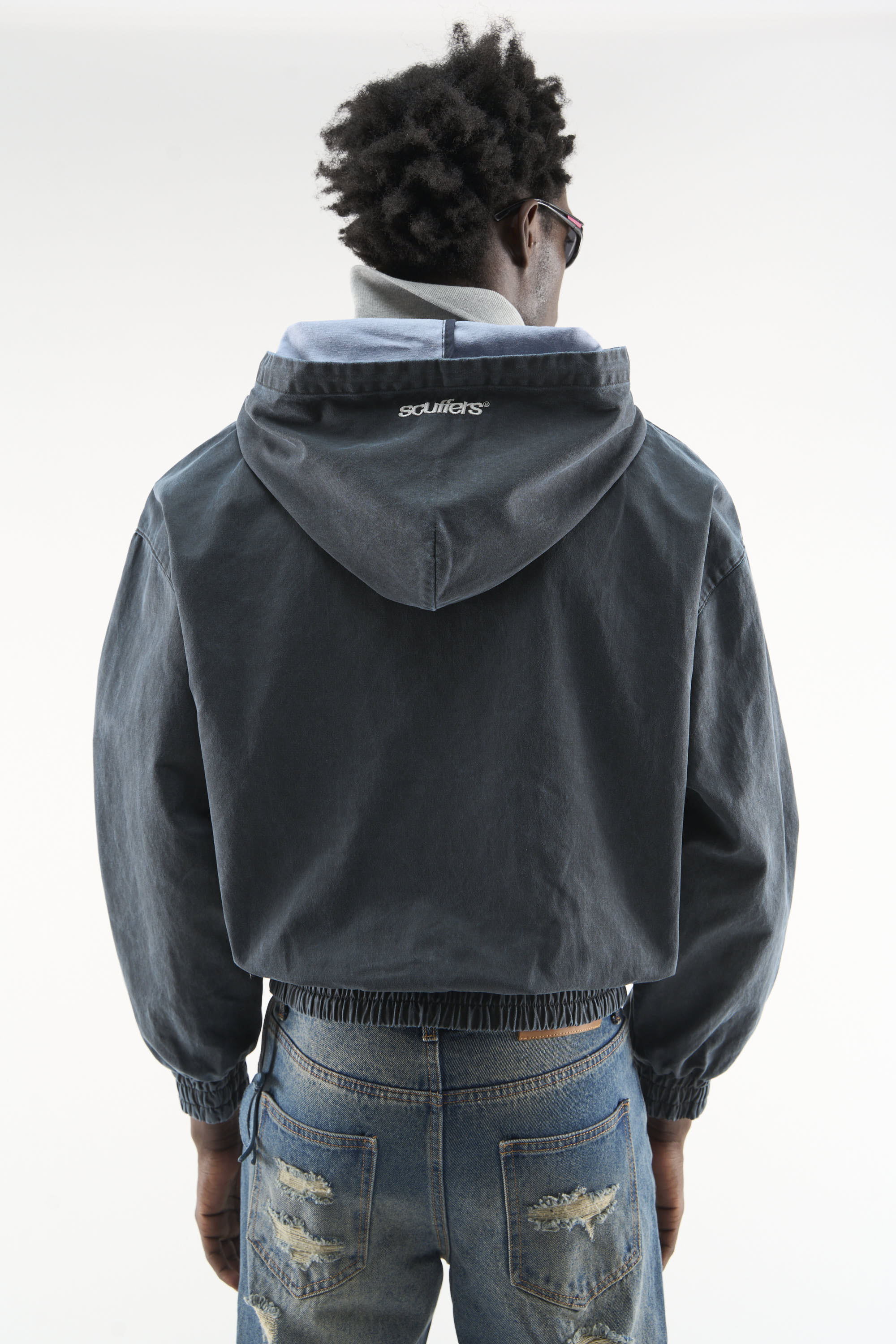 トップス Scuffers Grand Slam Zipped hoodie Grand Slam Navy Jacket – Scuffers