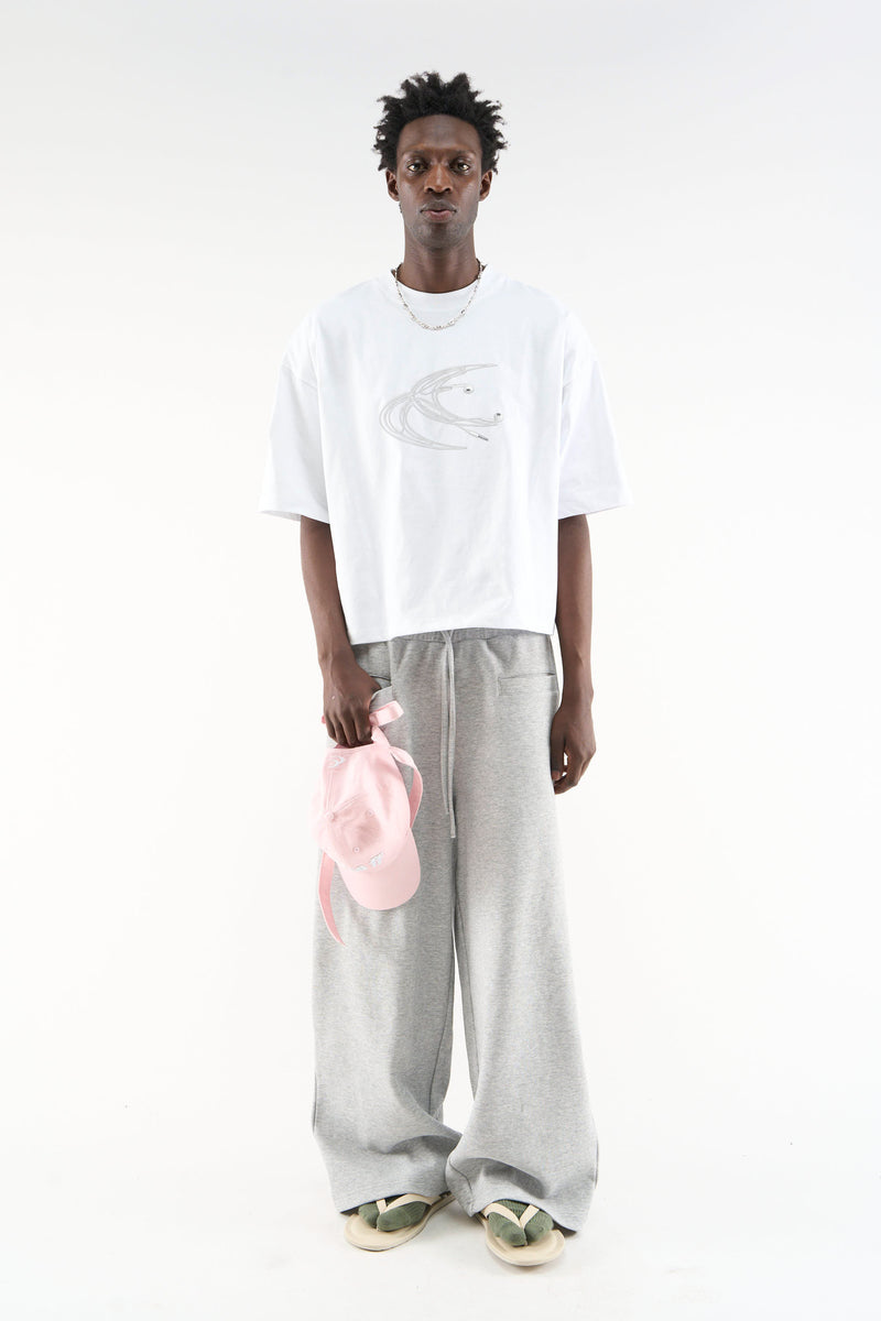 Earphones White T-Shirt