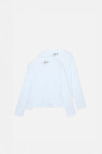 Interlock White Longsleeve T-Shirt Pack