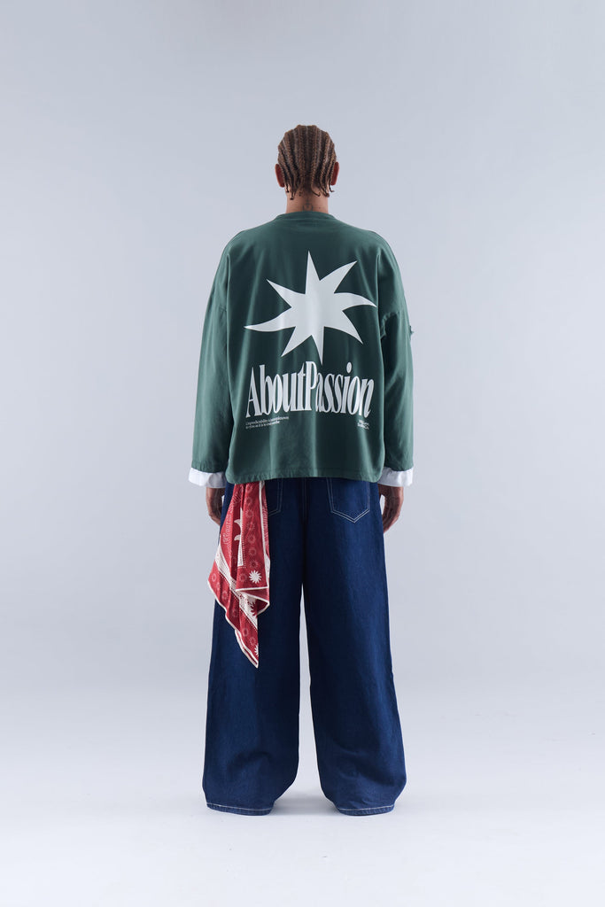 Star Sweatshirt Green