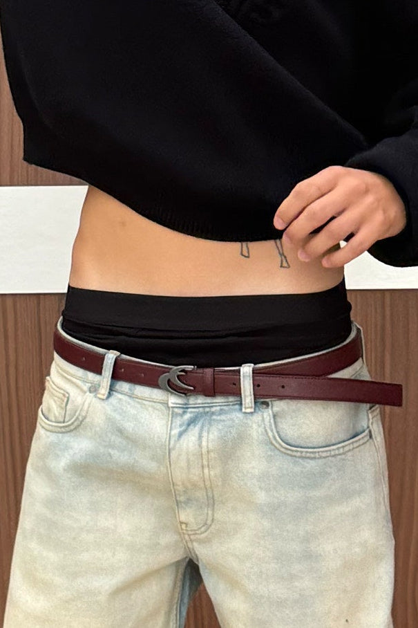 Iconic Pink and Brown Belt