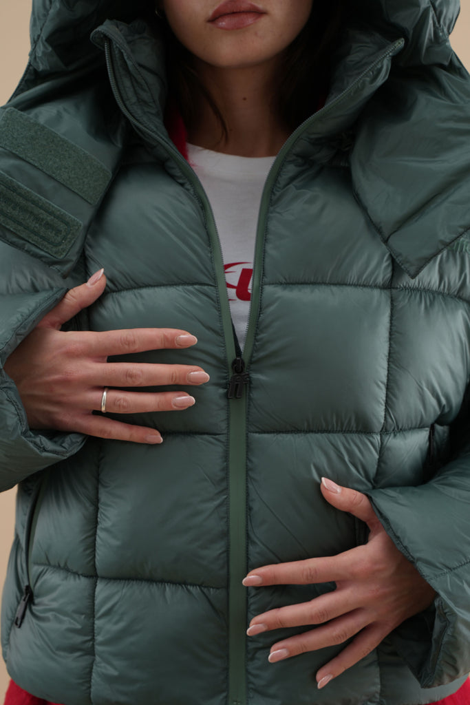 City Forest Green Puffer