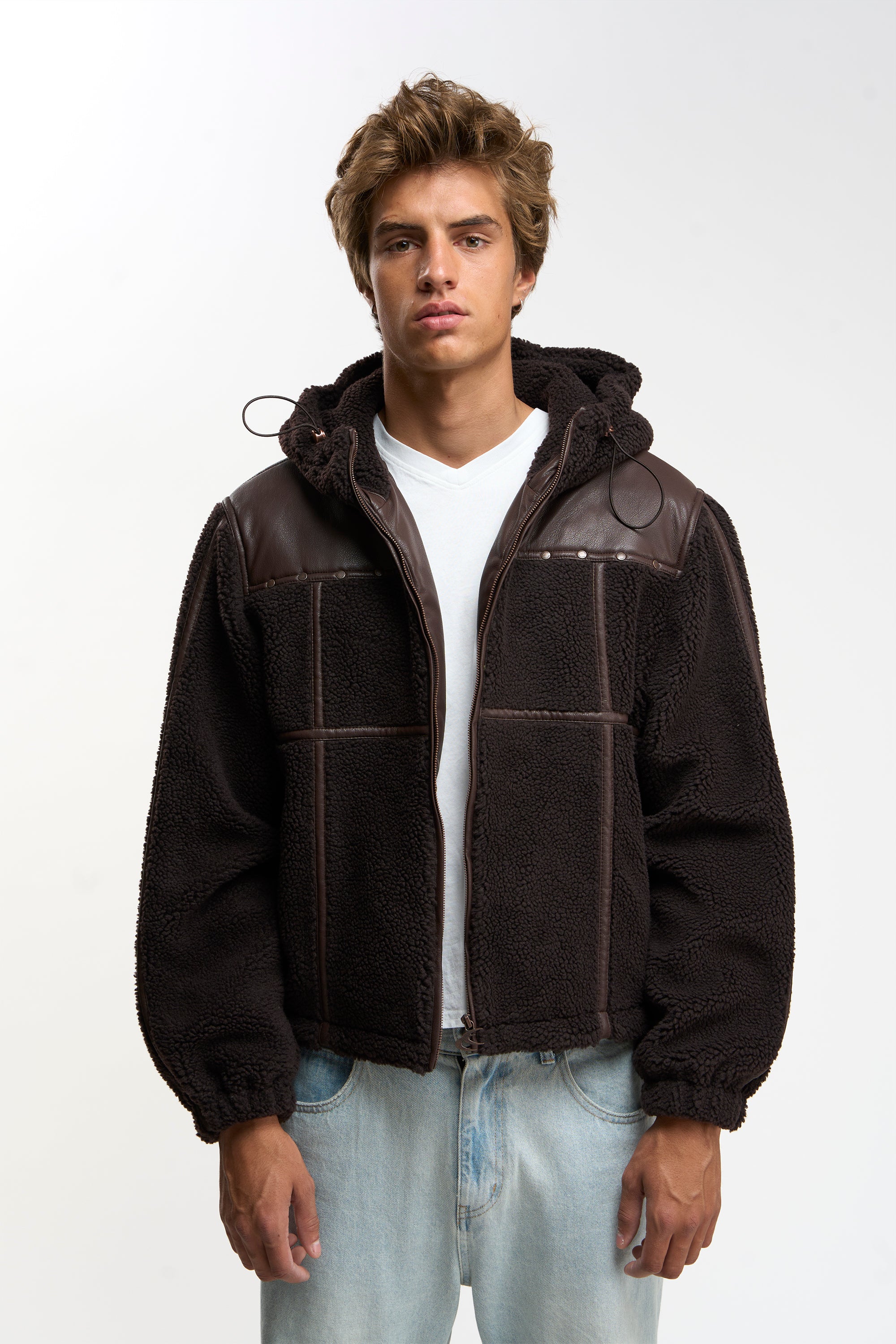 Casie Brown Fleece Jacket
