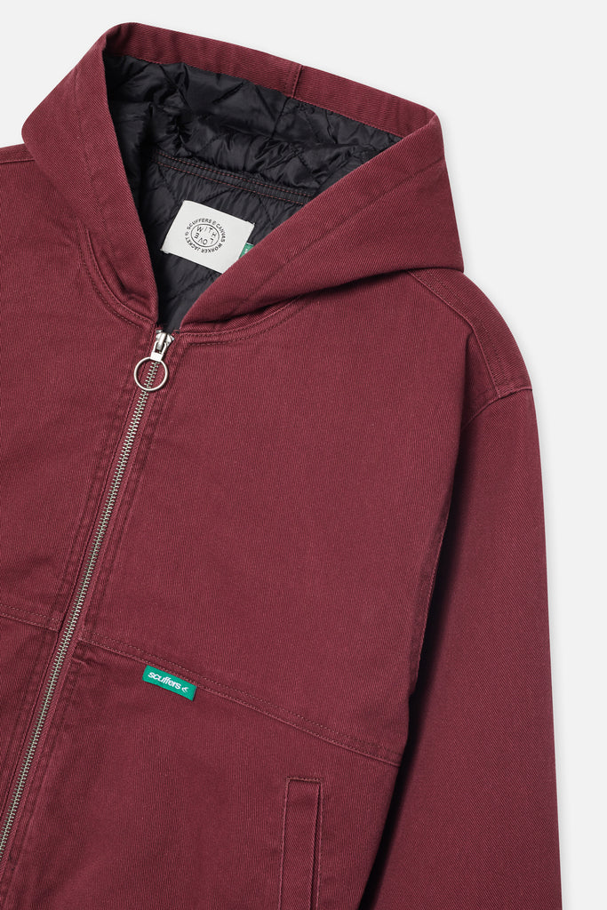 Stained Burgundy Work Jacket