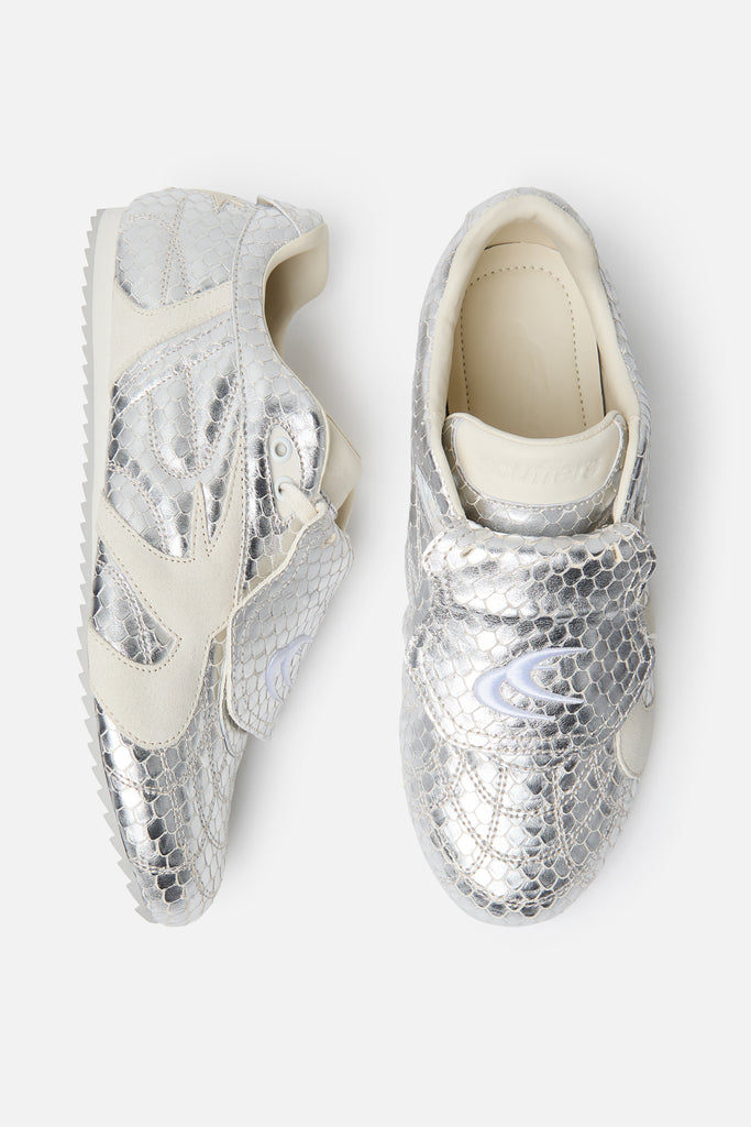 Iconic Silver Sneaker