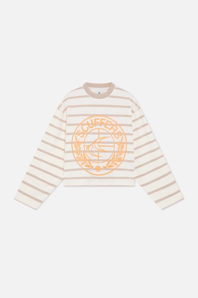 Shield Brown Striped Longsleeve