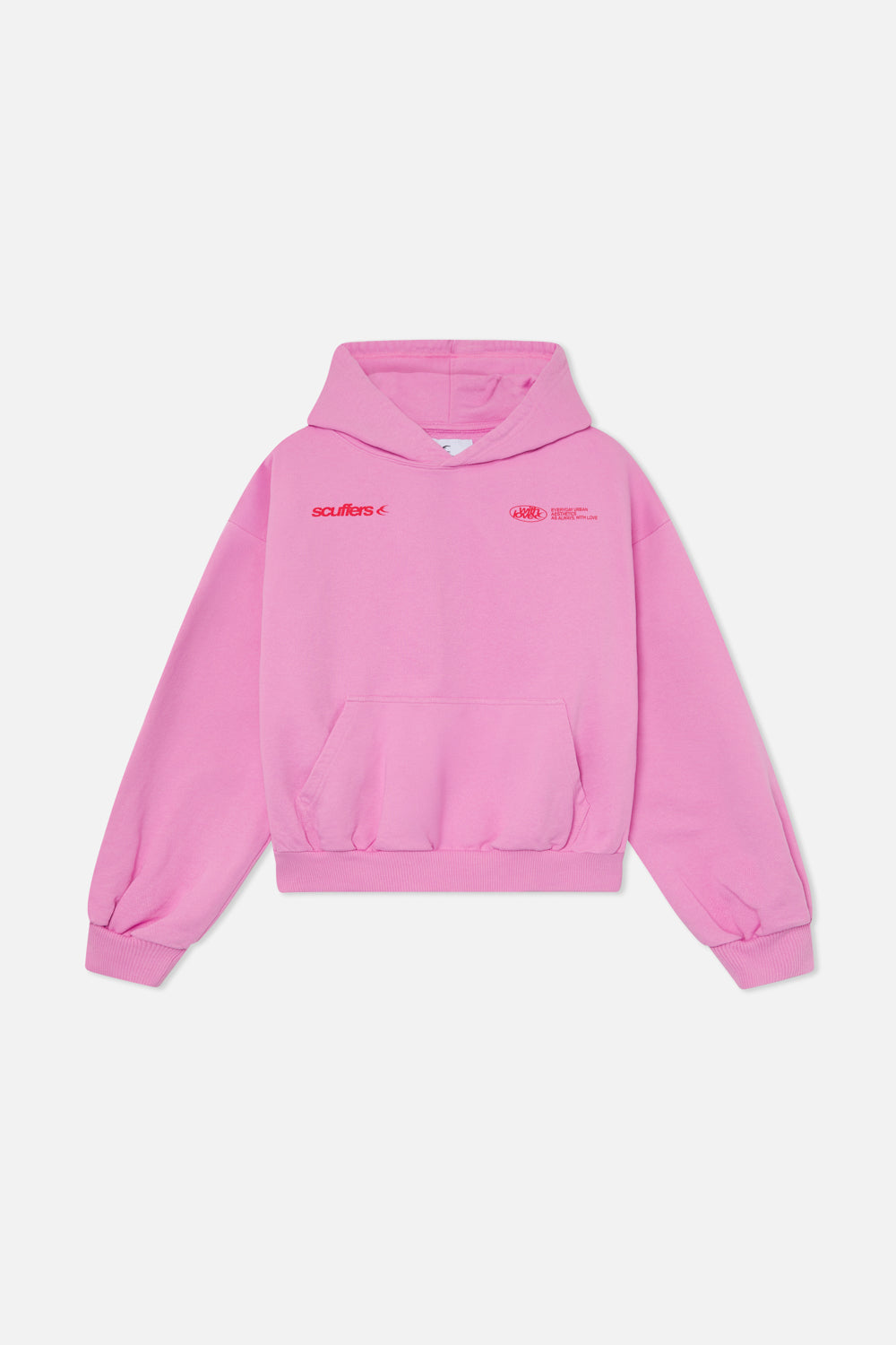 Sign Light Pink Hoodie - Oversized Hoodie | Scuffers