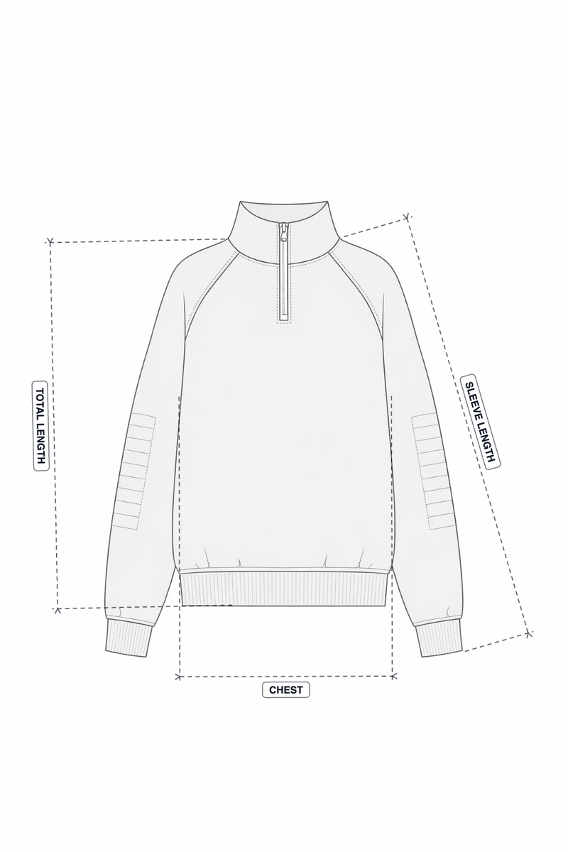 Bow Quarter Ecru Zip