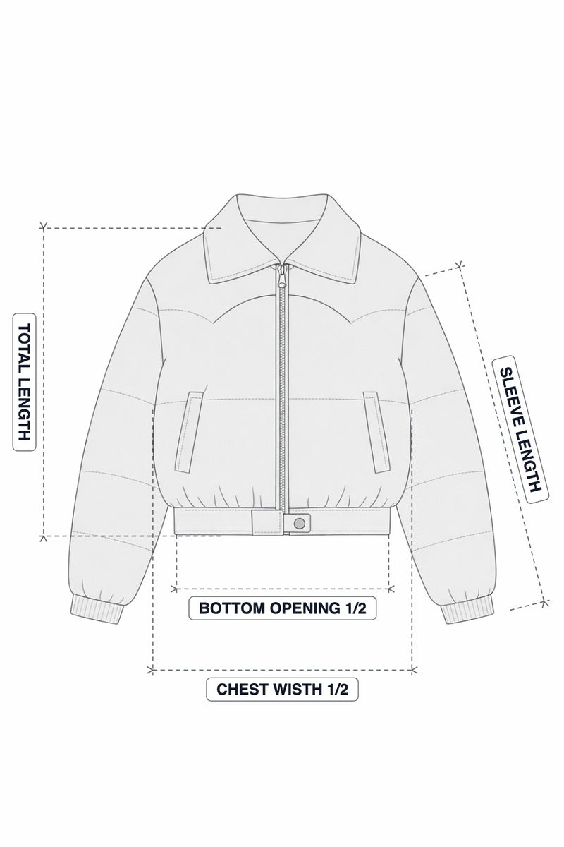 Donatello Light Grey Puffer