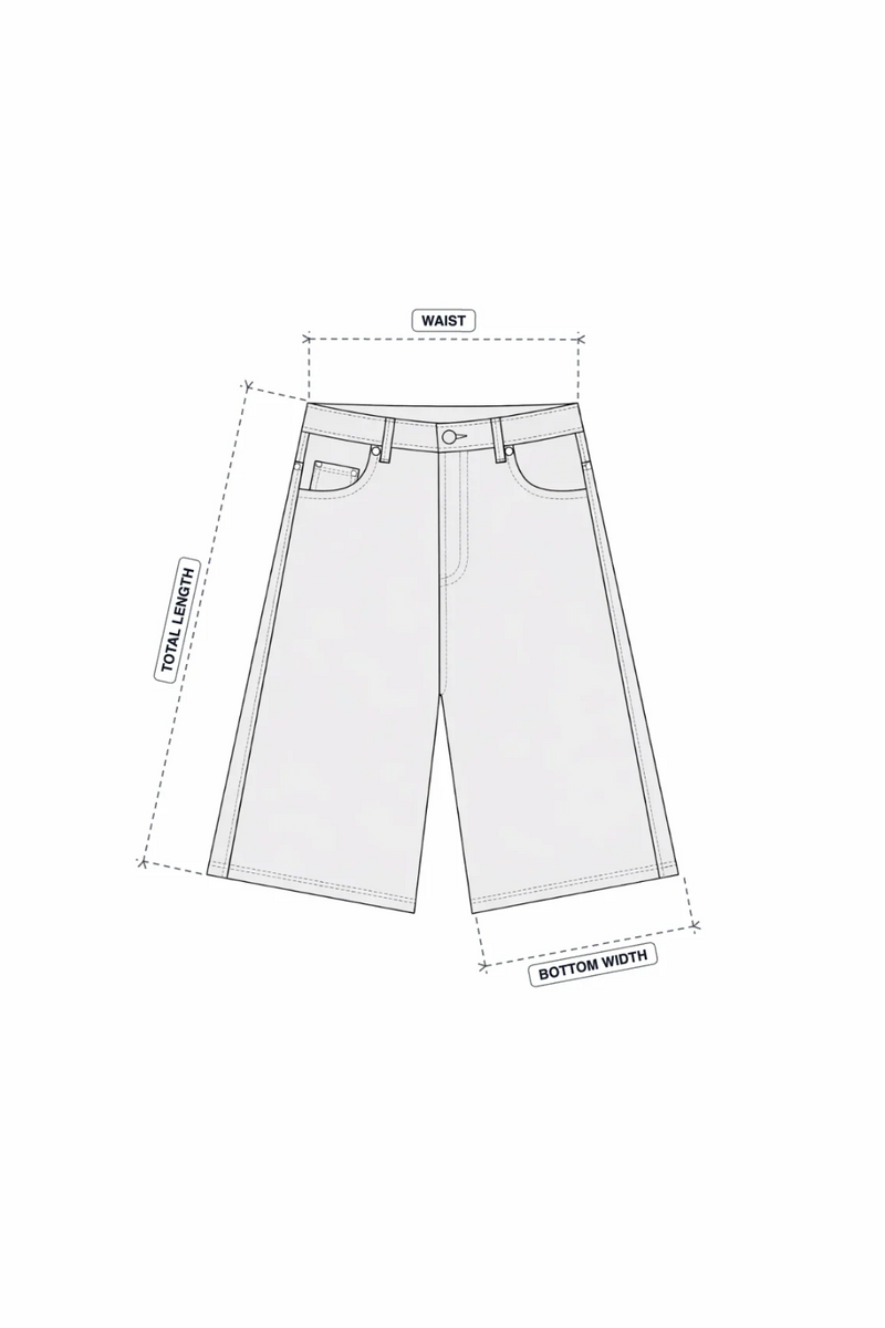 SS26 Jumbo Light Blue Jorts