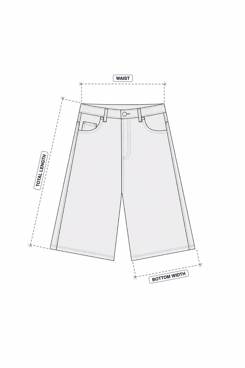 SS26 Jumbo Light Blue Jorts