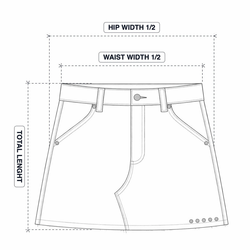 Label Light Blue Denim Skirt