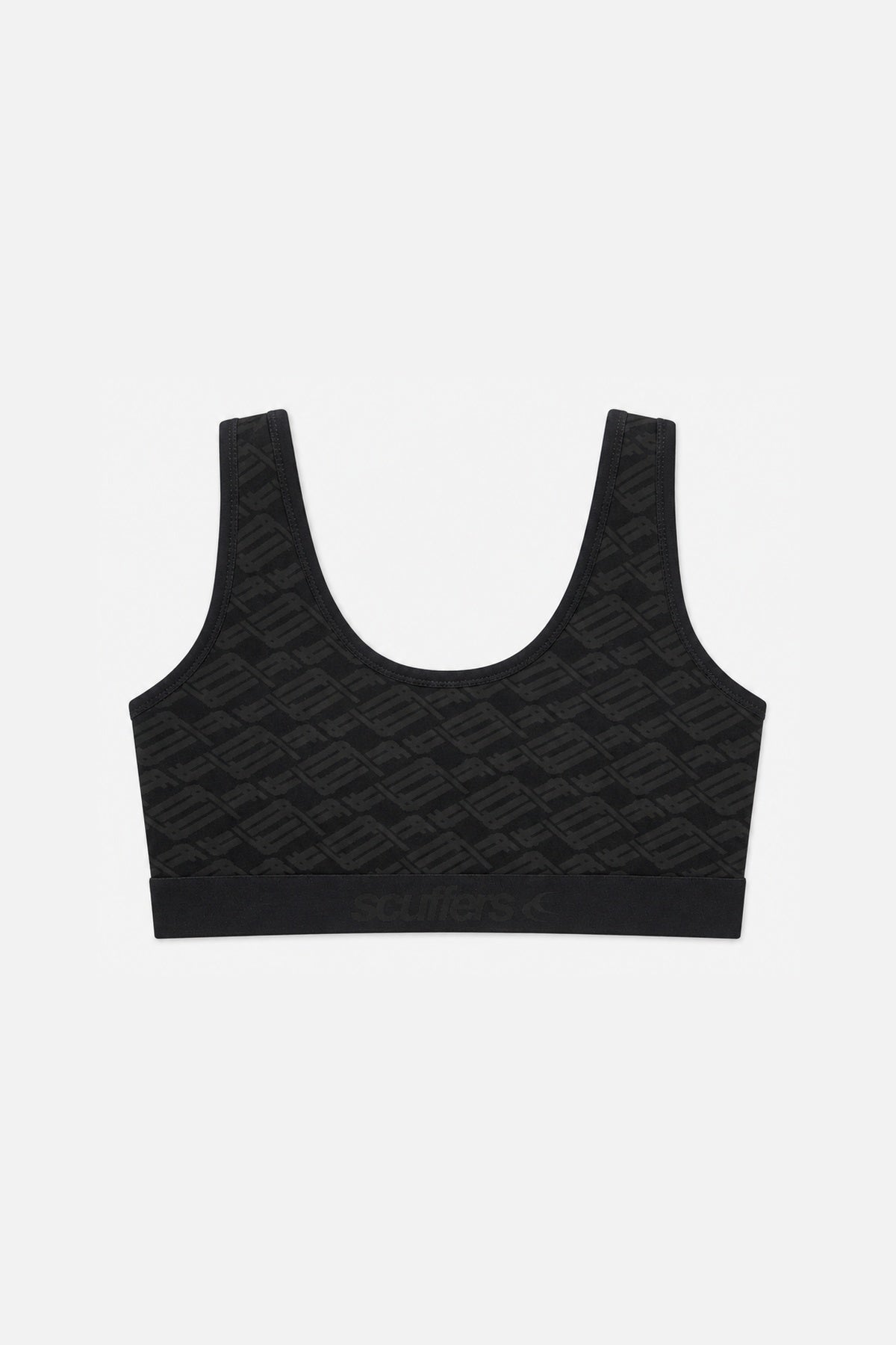 Monogram Black Underwear Top