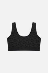 Monogram Black Underwear Top
