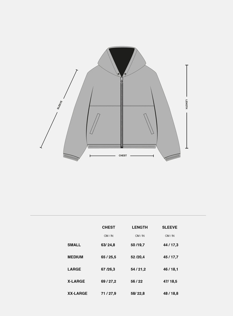 Guía de tallas oficial de Scuffers para Stained Ecru Work Jacket