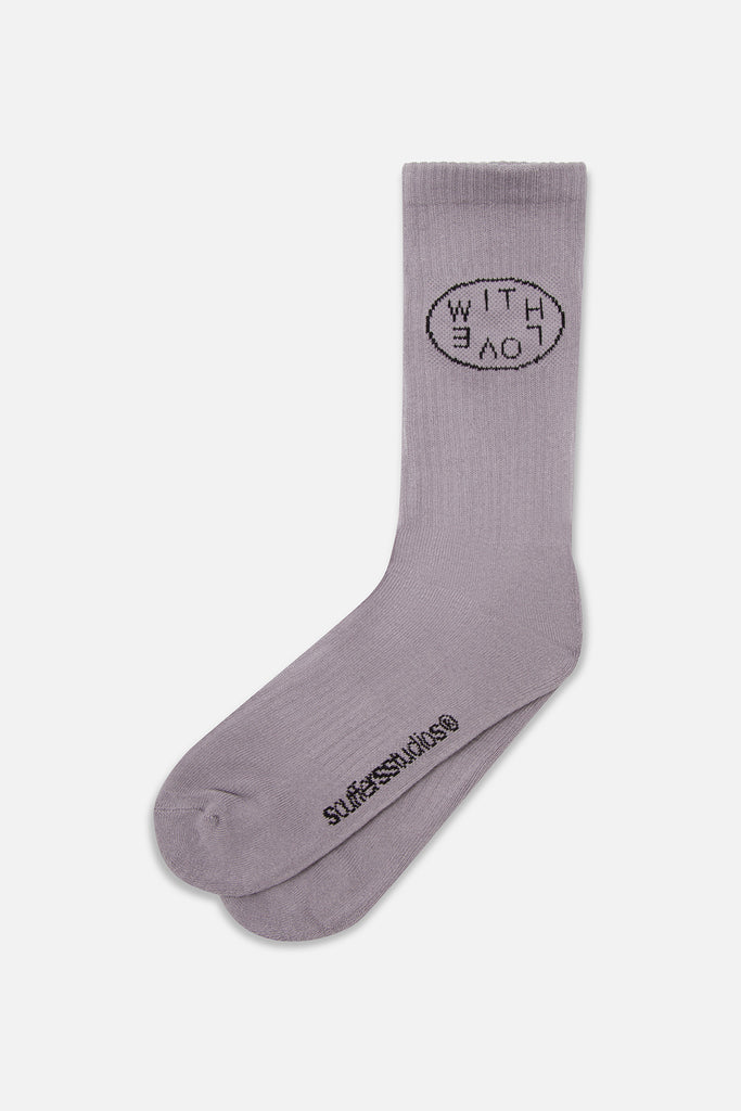 With Love Grey Socks